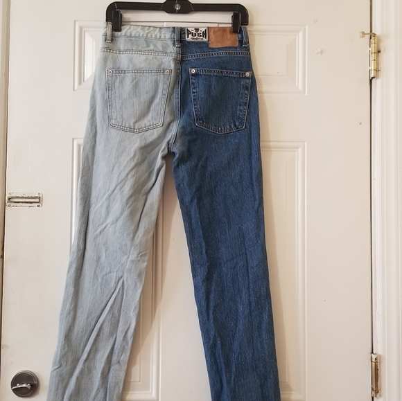 Pushbutton Two Tone Midrise Denim Jean - Picture 11 of 13